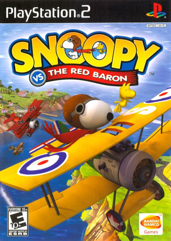 Snoopy vs. the Red Baron box art for Playstation 2